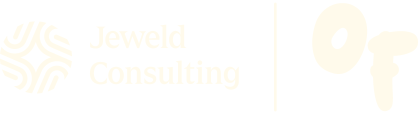 Jeweld Consulting & Outside Feelings collaboration logo lockup